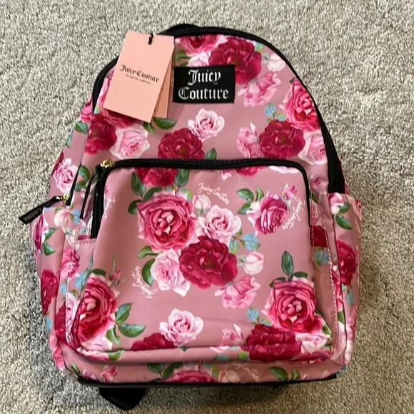 Juicy Couture | Bags | Nwt Juicy Couture Pinkblack Floral  display picture 1